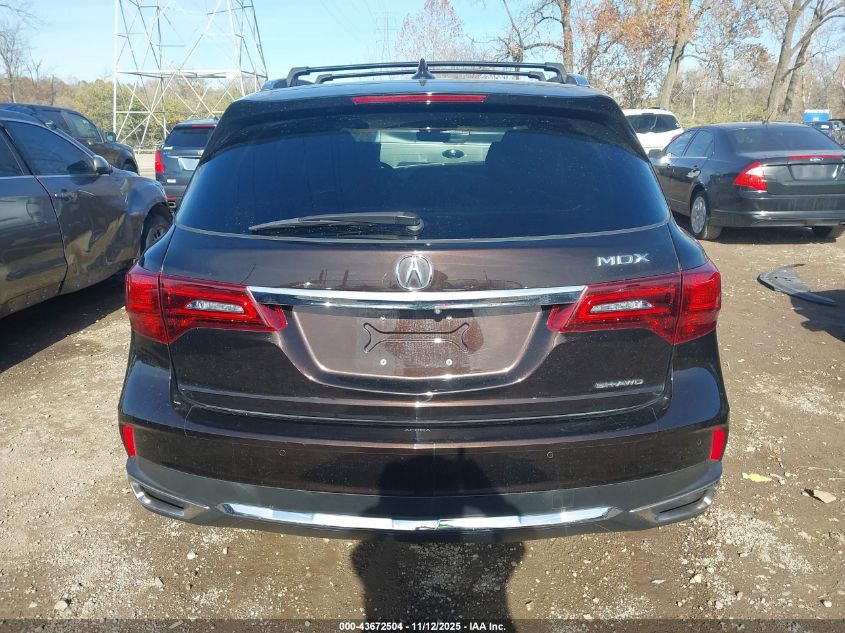 2018 Acura Mdx Advance Package VIN: 5J8YD4H81JL011891 Lot: 43672504