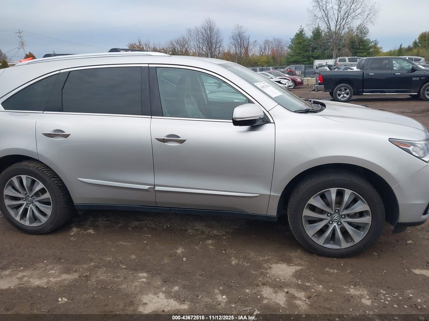 2014 Acura Mdx Technology Package VIN: 5FRYD4H43EB036620 Lot: 43672518