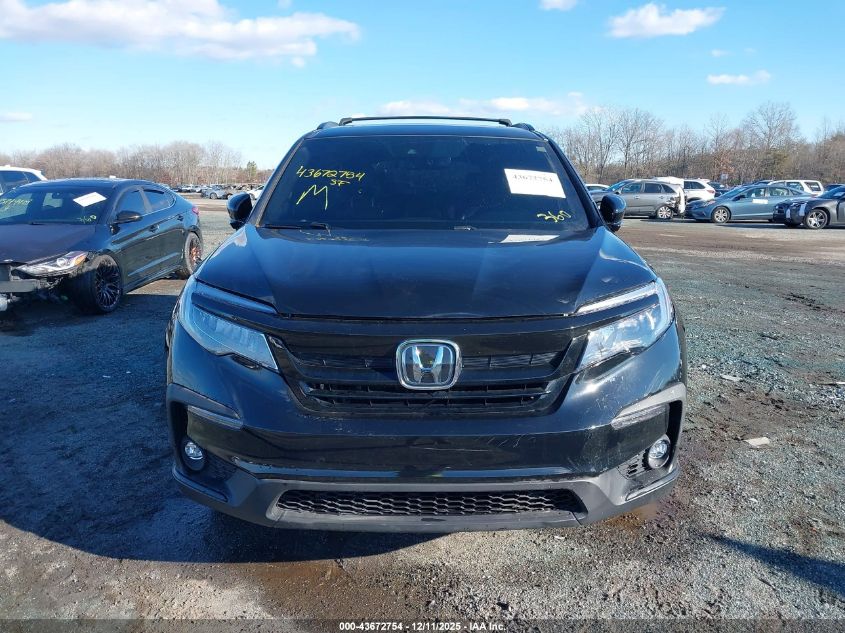 2020 Honda Pilot Awd Black Edition VIN: 5FNYF6H78LB001022 Lot: 43672754