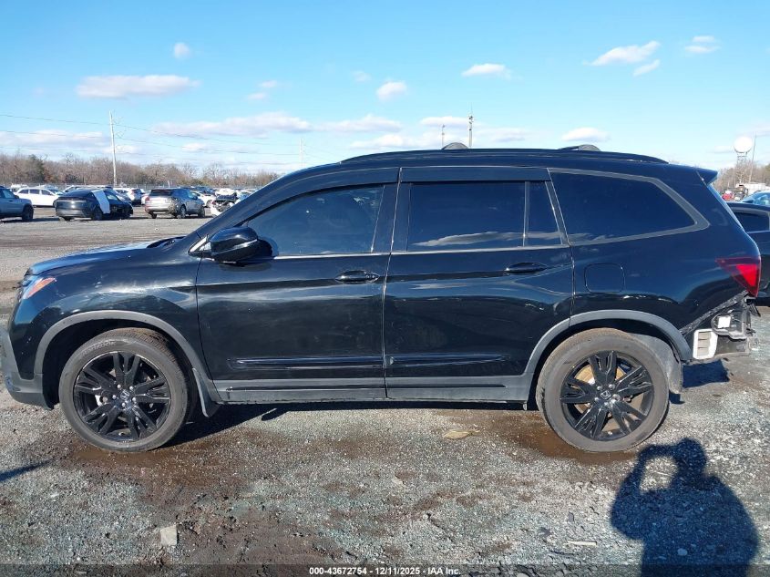 2020 Honda Pilot Awd Black Edition VIN: 5FNYF6H78LB001022 Lot: 43672754