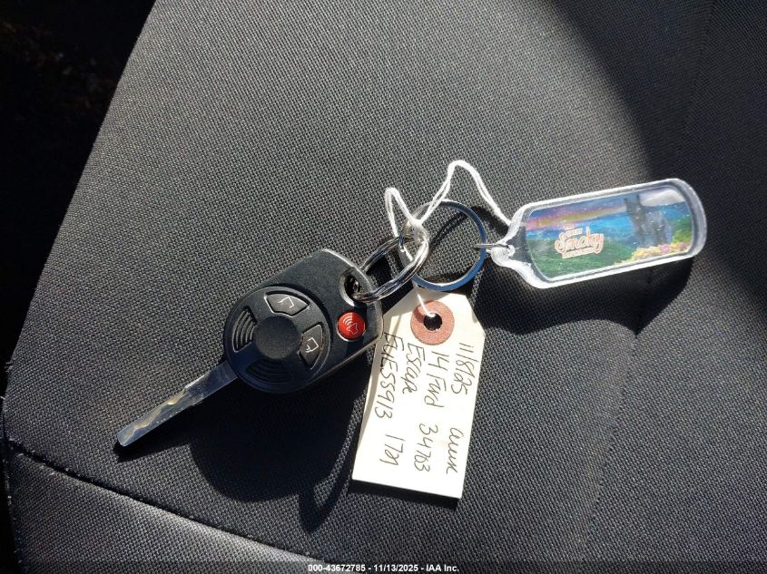 2014 Ford Escape S VIN: 1FMCU0F73EUE55913 Lot: 43672785