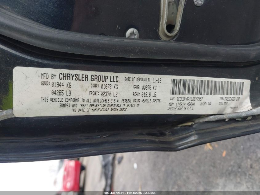 2014 Dodge Dart Se VIN: 1C3CDFAA1ED677557 Lot: 43672831