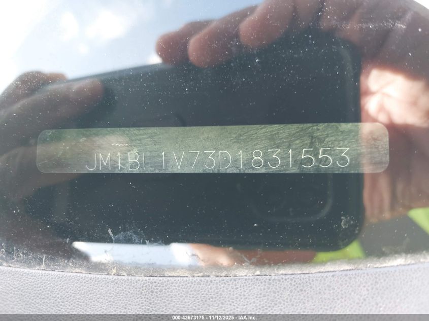 2013 Mazda Mazda3 I Touring VIN: JM1BL1V73D1831553 Lot: 43673175