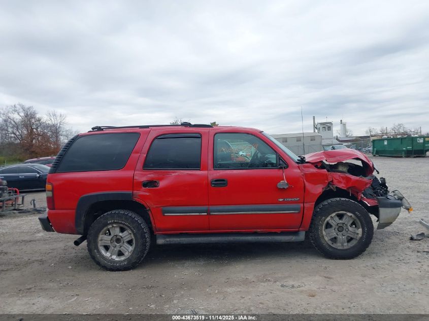 2002 Chevrolet Tahoe Ls VIN: 1GNEK13Z52J212302 Lot: 43673519