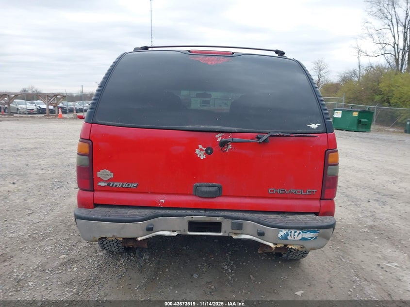 2002 Chevrolet Tahoe Ls VIN: 1GNEK13Z52J212302 Lot: 43673519