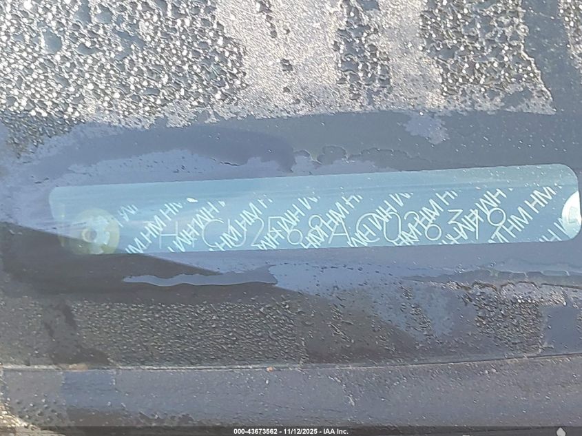 2010 Acura Tsx 2.4 VIN: JH4CU2F68AC026319 Lot: 43673562