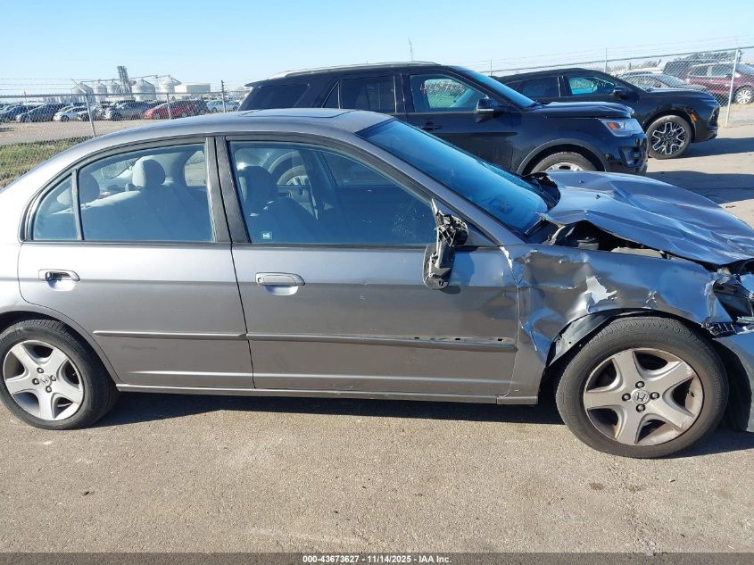 2004 Honda Civic Ex VIN: 2HGES26894H528423 Lot: 43673627