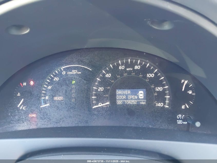 2007 Toyota Camry Hybrid VIN: JTNBB46KX73004810 Lot: 43673735