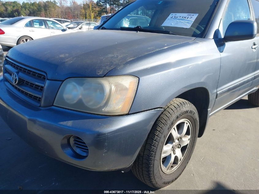 2002 Toyota Highlander V6 VIN: JTEHF21A420066568 Lot: 43673817