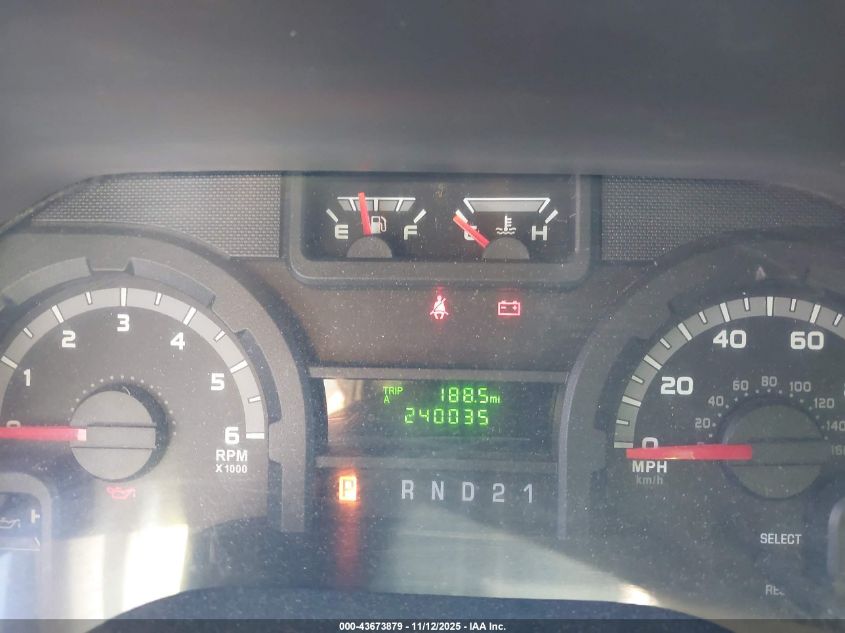 2010 Ford E-250 Commercial/Recreational VIN: 1FTNE2EW6ADB02137 Lot: 43673879