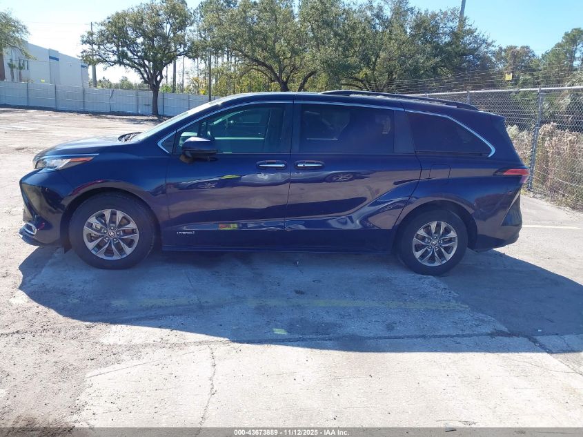 2021 Toyota Sienna Xle VIN: 5TDYRKEC3MS029177 Lot: 43673889