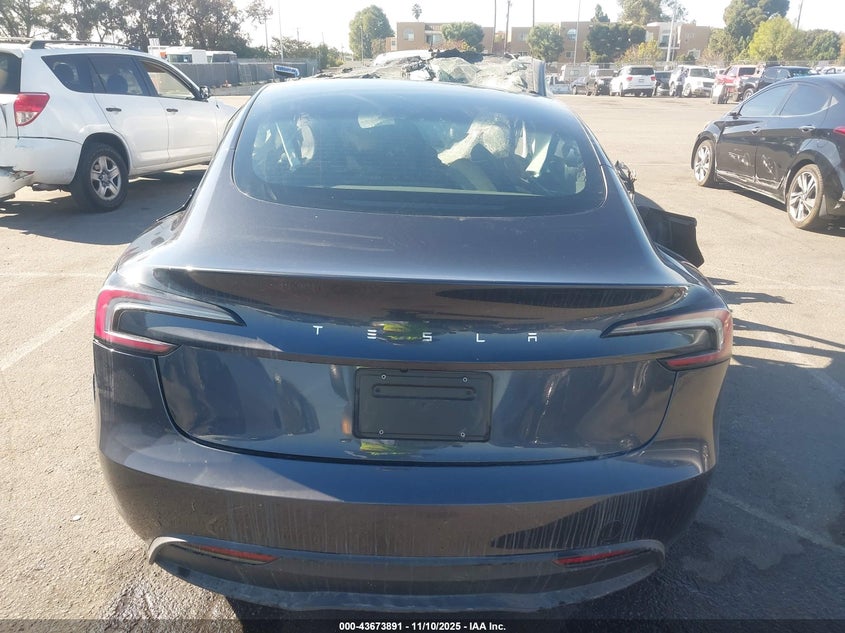 2024 Tesla Model 3 Long Range Dual Motor All-Wheel Drive/Rear-Wheel Drive VIN: 5YJ3E1EA3RF738802 Lot: 43673891