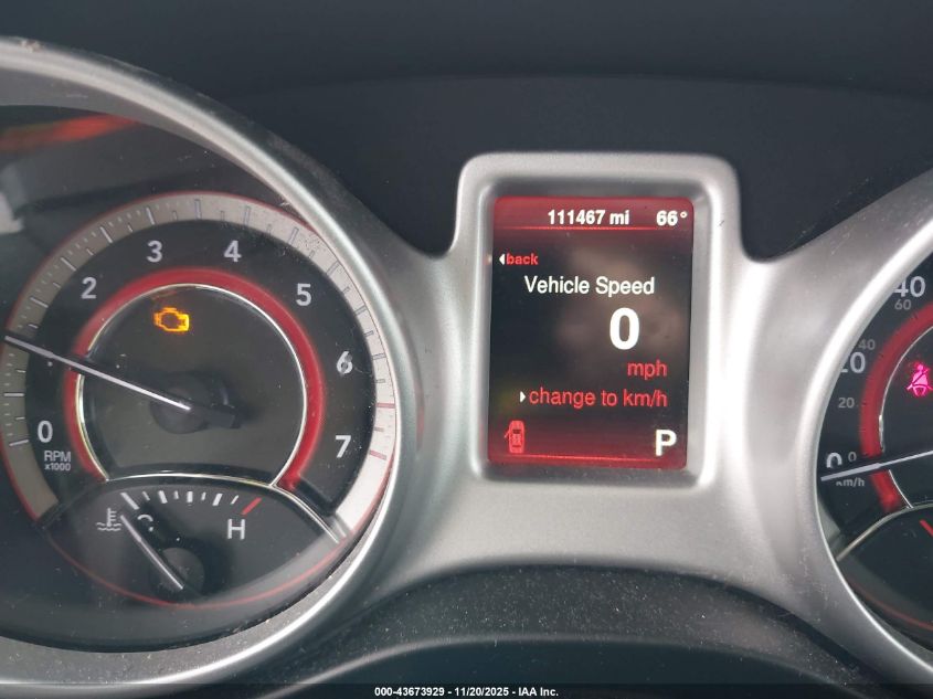 2016 Dodge Journey Se VIN: 3C4PDCABXGT210297 Lot: 43673929