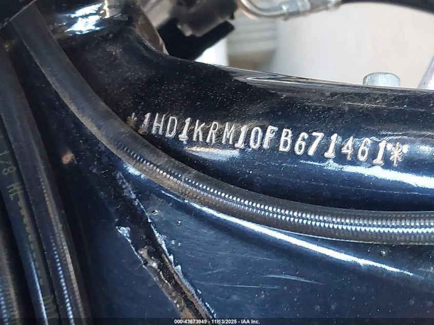 2015 Harley-Davidson Flhxs Street Glide Special VIN: 1HD1KRM10FB671461 Lot: 43673949