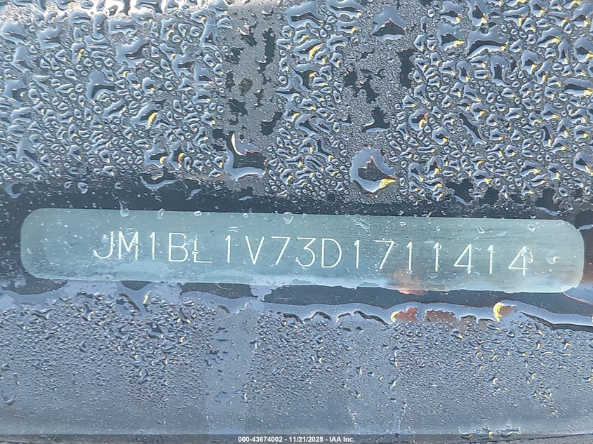 2013 Mazda Mazda3 I Touring VIN: JM1BL1V73D1711414 Lot: 43674002