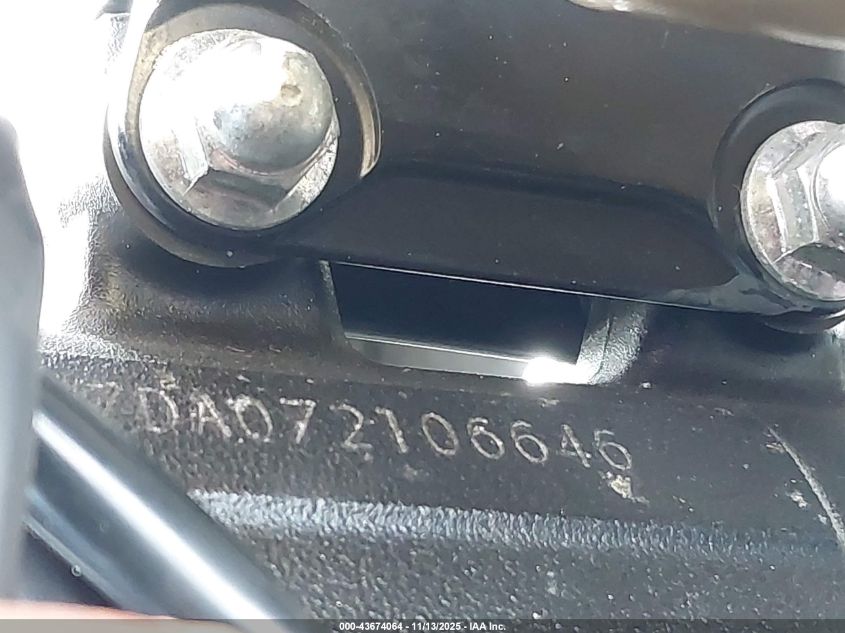 2007 Suzuki Gsx-R600 VIN: JS1GN7DA072106646 Lot: 43674064