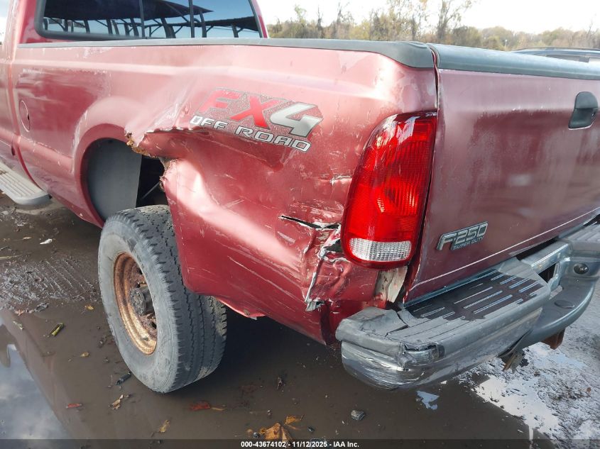 2003 Ford F-250 Lariat/Xl/Xlt VIN: 1FTNX21L03EA22299 Lot: 43674102