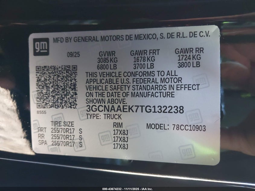 3GCNAAEK7TG132238 2026 CHEVROLET SILVERADO photo no. 5