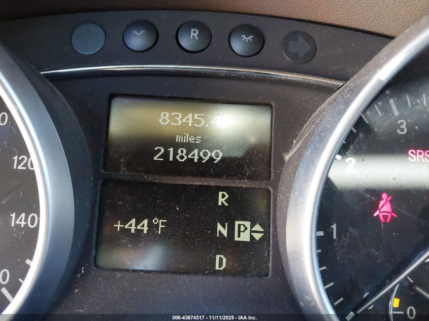 2007 Mercedes-Benz Ml 350 VIN: 4JGBB86E47A158362 Lot: 43674317