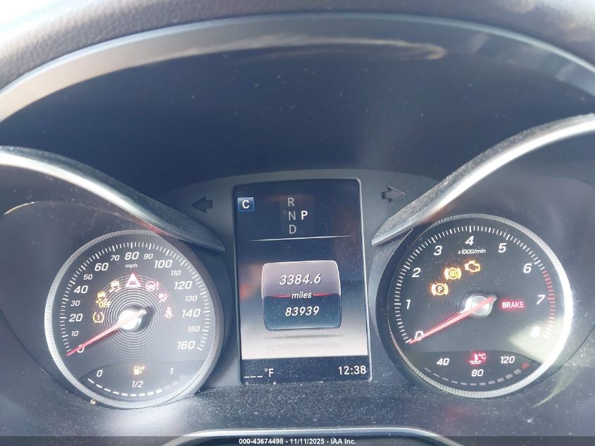 2016 Mercedes-Benz Glc 300 VIN: WDC0G4JB8GF108371 Lot: 43674498