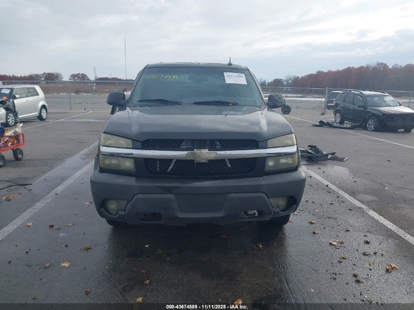2003 Chevrolet Avalanche 1500 VIN: 3GNEK13T03G121341 Lot: 43674589