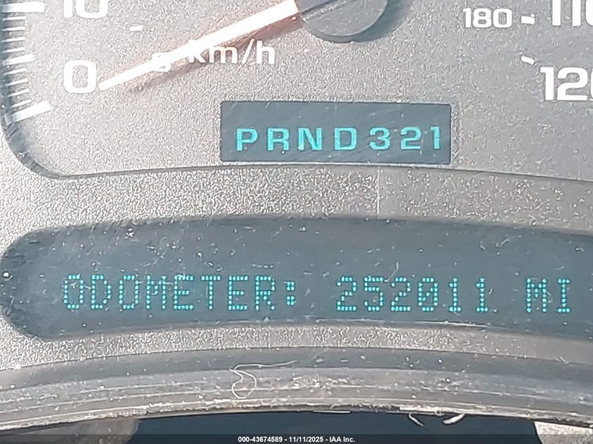 2003 Chevrolet Avalanche 1500 VIN: 3GNEK13T03G121341 Lot: 43674589