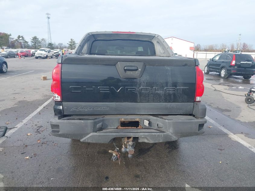2003 Chevrolet Avalanche 1500 VIN: 3GNEK13T03G121341 Lot: 43674589