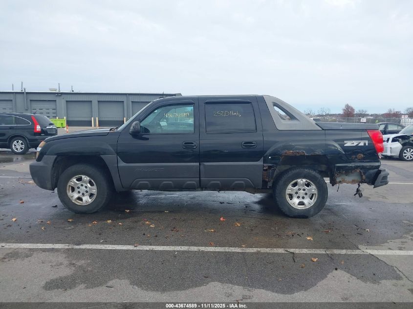 2003 Chevrolet Avalanche 1500 VIN: 3GNEK13T03G121341 Lot: 43674589