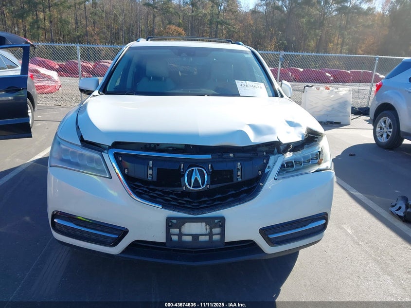 2014 Acura Mdx Technology Package VIN: 5FRYD4H43EB017405 Lot: 43674636