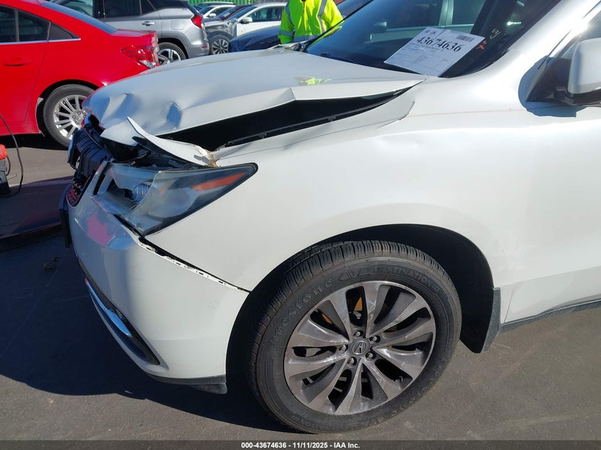 2014 Acura Mdx Technology Package VIN: 5FRYD4H43EB017405 Lot: 43674636