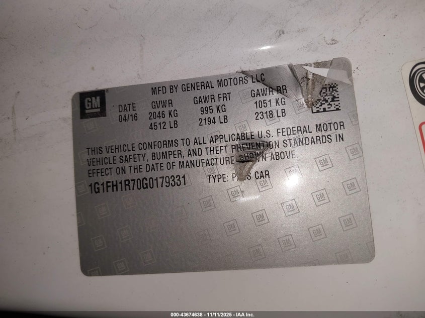 2016 CHEVROLET CAMARO 2SS - 1G1FH1R70G0179331