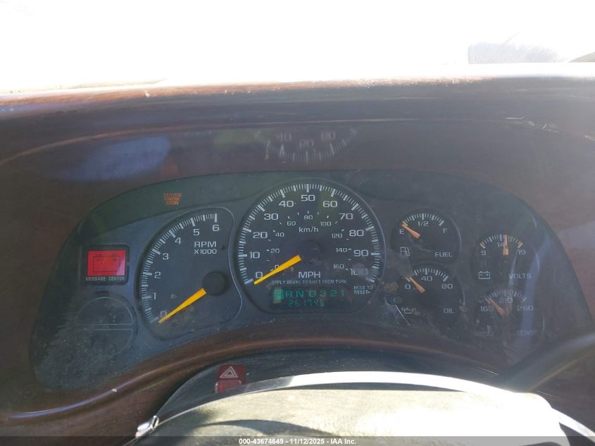 2001 Chevrolet Suburban 1500 Lt VIN: 3GNEC16TX1G283841 Lot: 43674649