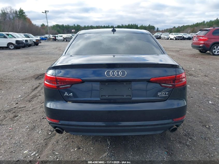 2017 Audi A4 2.0T Premium VIN: WAUANAF48HN036133 Lot: 43674663