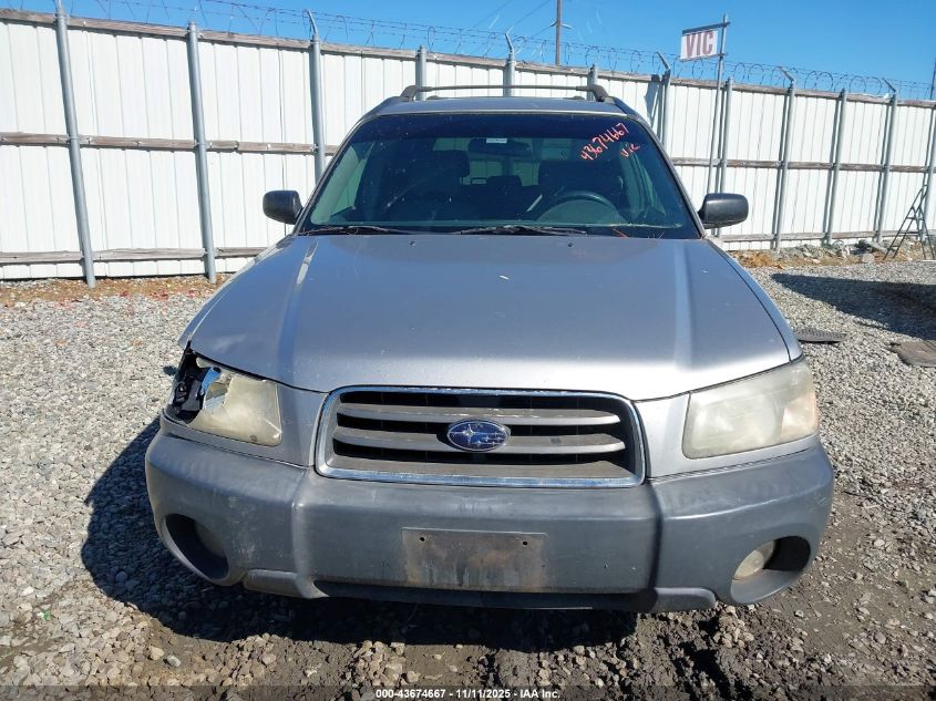 2005 Subaru Forester 2.5X VIN: JF1SG636X5H753007 Lot: 43674667