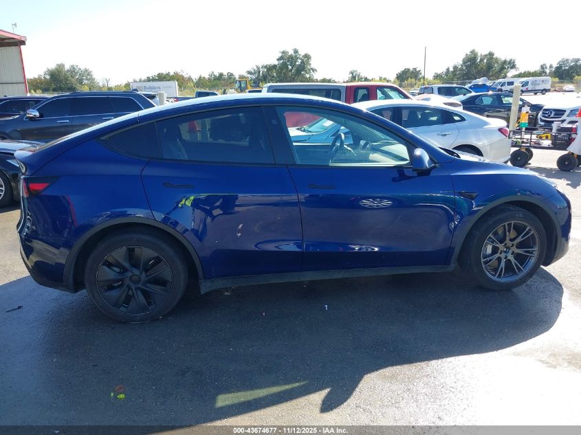2024 Tesla Model Y Long Range Dual Motor All-Wheel Drive VIN: 7SAYGAEE6RF155047 Lot: 43674677