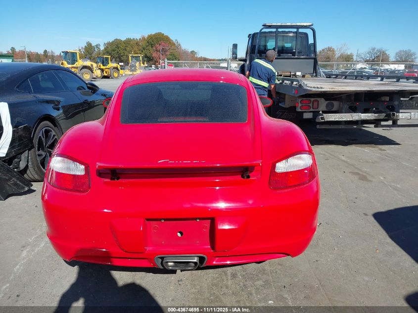 2007 Porsche Cayman VIN: WP0AA29807U762852 Lot: 43674695