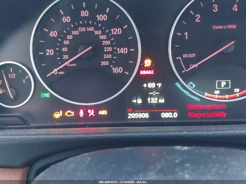 2014 BMW 328I VIN: WBA3C1C51EK111828 Lot: 43674731