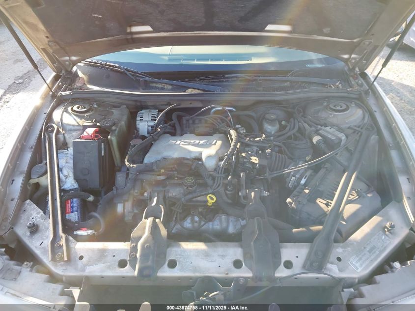 2001 Buick Century Custom VIN: 2G4WS52J311159829 Lot: 43674758