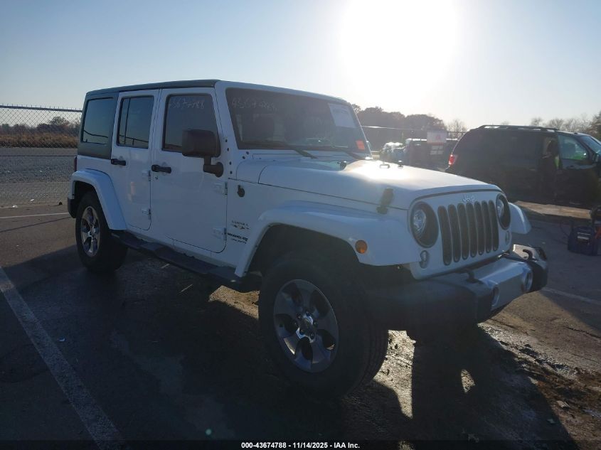 2018 JEEP WRANGLER JK UNLIMITED SAHARA 4X4 - 1C4HJWEG3JL923663