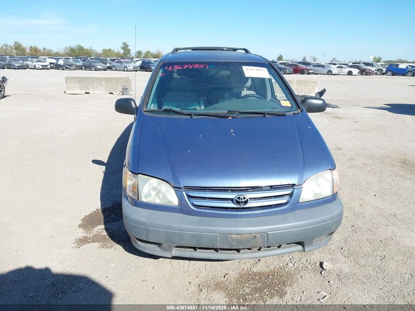 2001 Toyota Sienna Ce VIN: 4T3ZF19C81U336694 Lot: 43674857