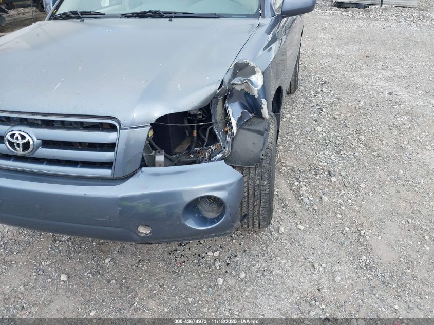 2005 Toyota Highlander VIN: JTEHD21A850035527 Lot: 43674973