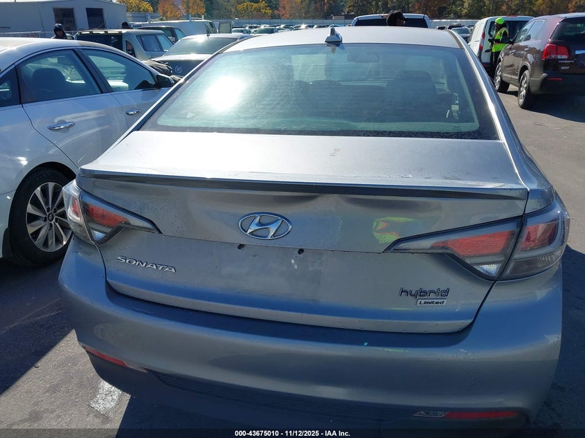 2016 HYUNDAI SONATA HYBRID LIMITED KMHE34L16GA016695