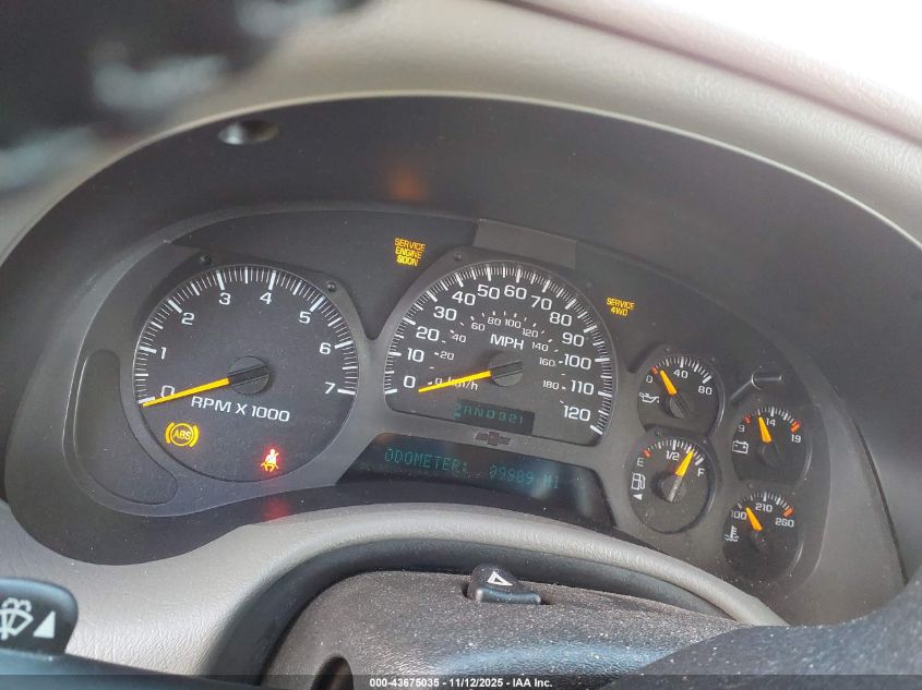 2003 Chevrolet Trailblazer Lt VIN: 1GNDT13S532267842 Lot: 43675035