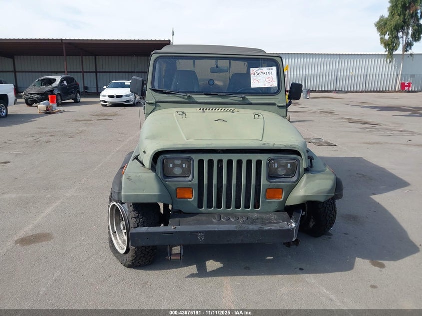 1994 Jeep Wrangler / Yj Se VIN: 1J4FY29S1RP446255 Lot: 43675191