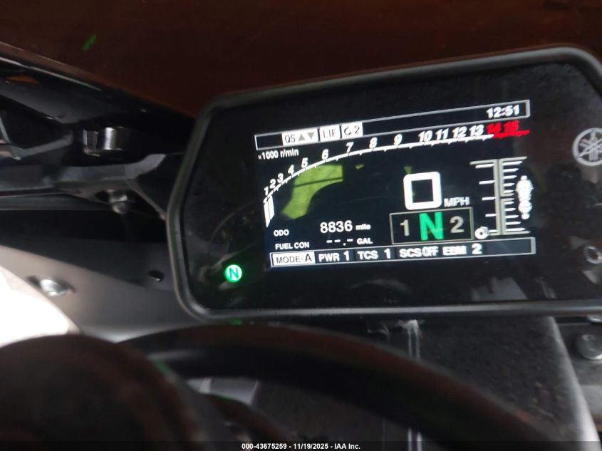 2023 Yamaha Yzfr1 VIN: JYARN66E4PA002705 Lot: 43675259