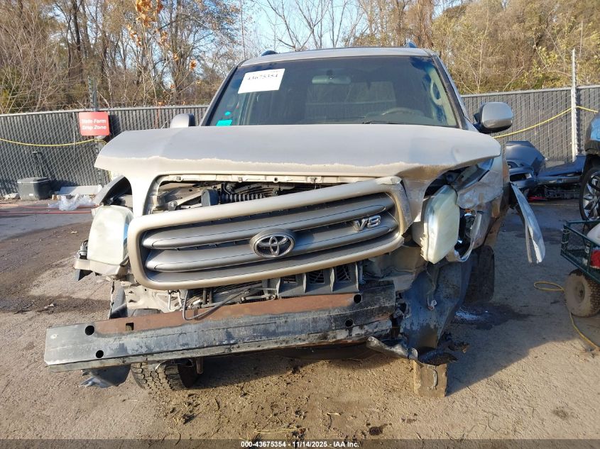 2003 Toyota Sequoia Sr5 V8 VIN: 5TDBT44A73S183392 Lot: 43675354