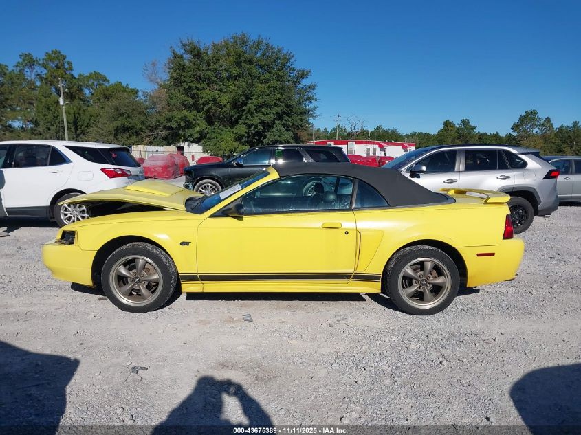 2001 Ford Mustang Gt VIN: 1FAFP45X81F157833 Lot: 43675389