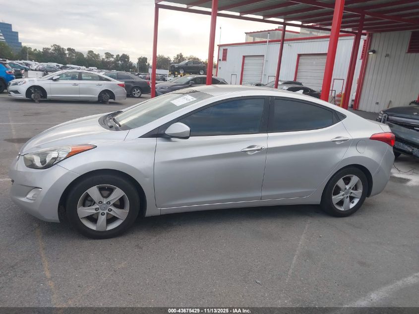 2013 Hyundai Elantra Gls VIN: KMHDH4AE5DU542992 Lot: 43675429