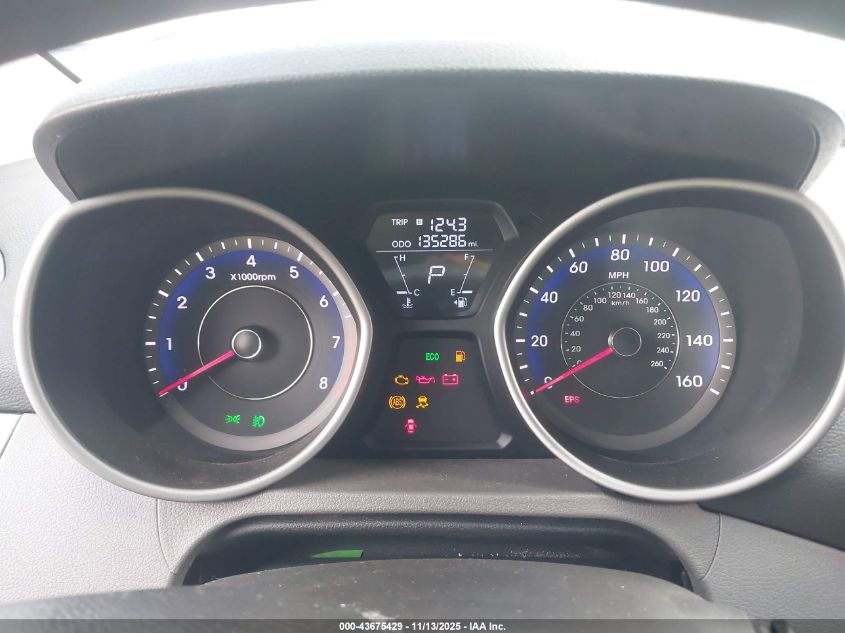 2013 Hyundai Elantra Gls VIN: KMHDH4AE5DU542992 Lot: 43675429