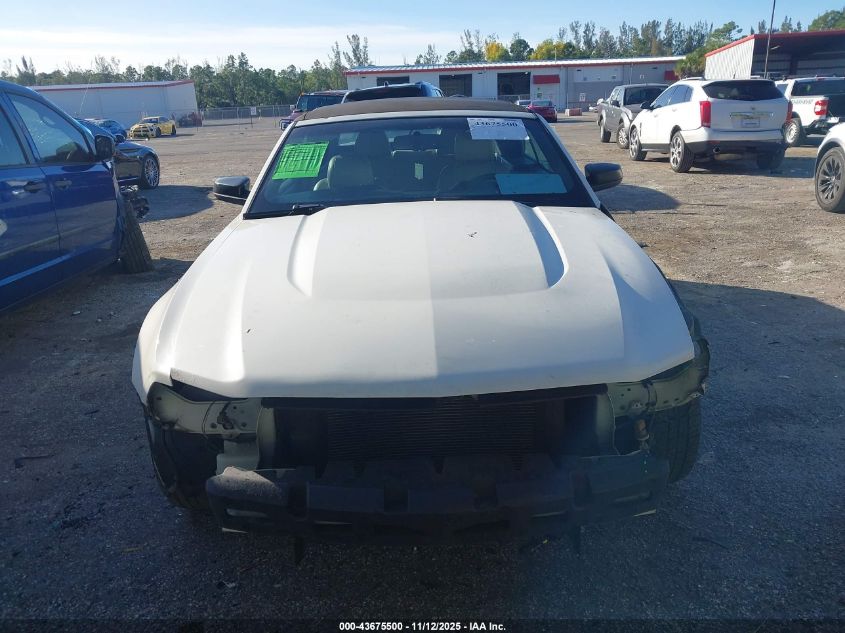 2012 Ford Mustang V6 Premium VIN: 1ZVBP8EM3C5286638 Lot: 43675500